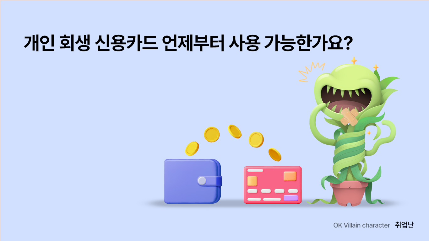 개인 회생 신용카드